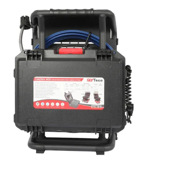 HD Sewer Inspection Camera with 512Hz Sonde – 20M to 60M Compact Drain Pipe Camera with Meter Counter & Wireless Keyboard QY6688