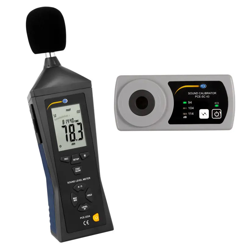 Sound Level Meter with Calibrator PCE-322-SC43
