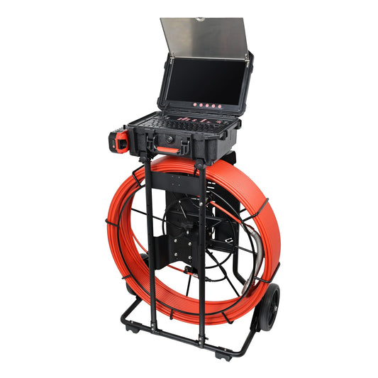 Inspection Camera 120m Self-Leveling 512Hz Sonde Compatible Trolley Frame QY6698