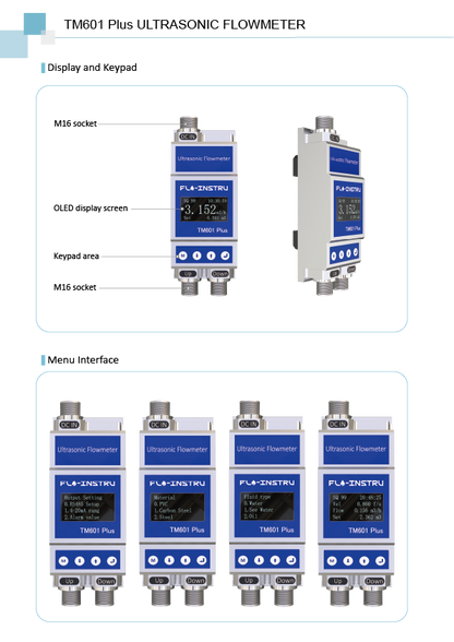 Ultrasonic Flow Meter TM601 Plus