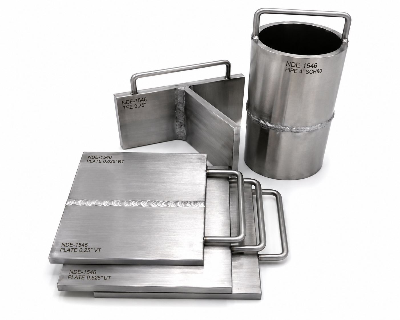 NDT Standard Flawed Specimens Kit â€“ UT, MT, PT, RT & VT NDE-1546