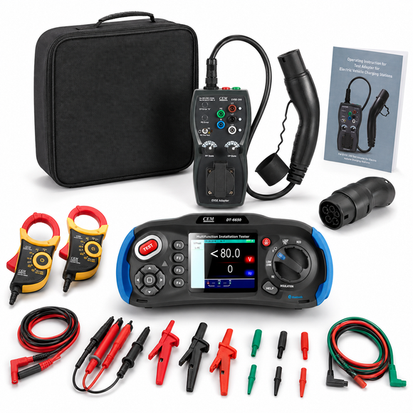 EV Charging Station Test Kit with DT-6650 Multifunction Tester - EVSE-200