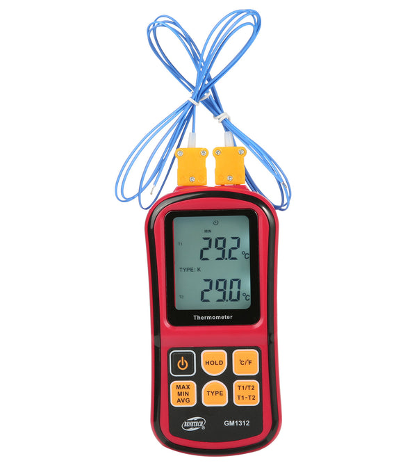 Dual-Channel Thermocouple Thermometer GM1312