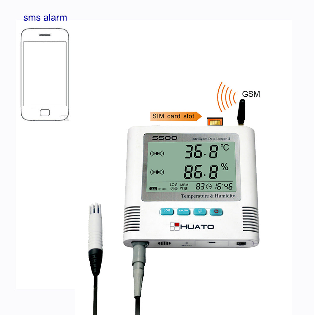 Temperature & Humidity Data Logger S500 GSM Series