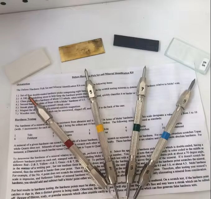 Mineral Mohs scale of hardness picks