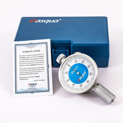 Analog Shore A Durometer for Rubber, Plastic & Leather | 0–100HA Hardness Tester