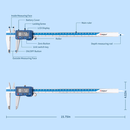 Digital Caliper 300mm High Precision 0.01mm IP67 Pro Series 2000-2015-2