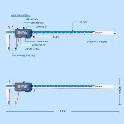 Digital Caliper 300mm High Precision 0.01mm IP67 Pro Series 2000-2015