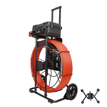 Inspection Camera 120m Self-Leveling 512Hz Sonde Compatible Trolley Frame QY6698