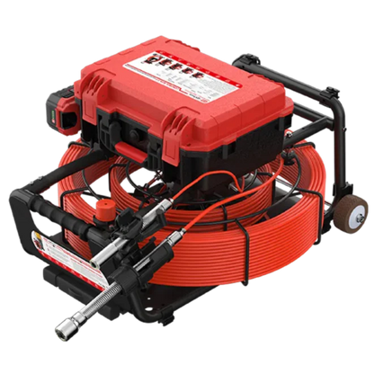 80m Dual Reel Pipe Inspection Camera 30m Inner, Sewer Camera System Self-Leveling 512Hz Sonde Compatible QY6689D