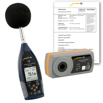 Class 2 Sound Level Meter Kit with Calibrator PCE-428-KIT-N