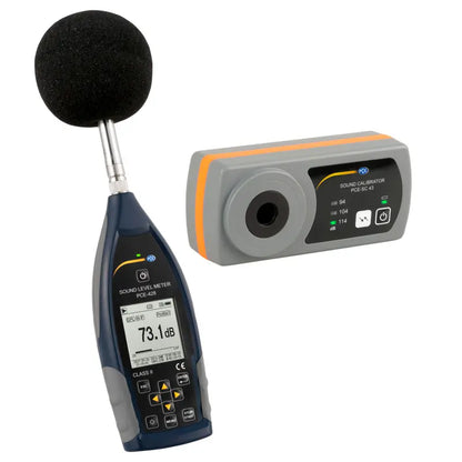 Class 2 SPL Meter PCE-428-KIT-N with Sound Calibrator
