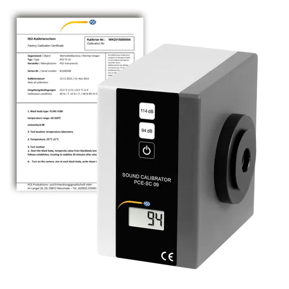 Class 1 Acoustic Calibrator PCE-SC 09