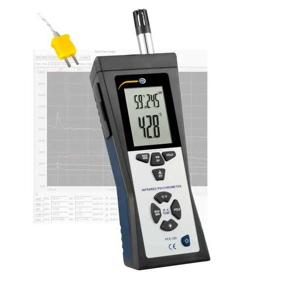 Dew Point Thermometer | Temperature & Humidity Measurement Device PCE-320
