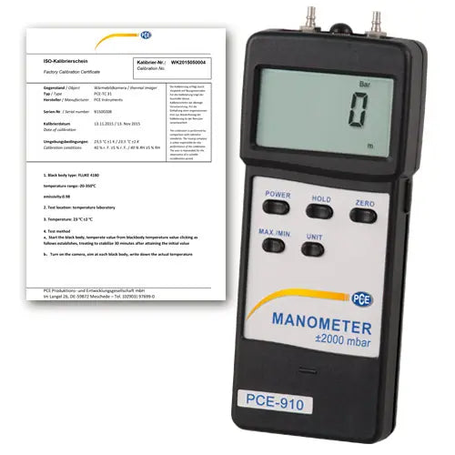 Air & Gas Pressure Gauge PCE-917