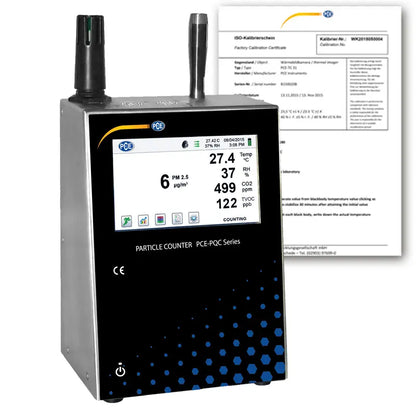 Particle Counter with ISO Calibration PCE-PQC 22 EU
