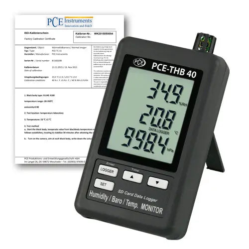 Indoor Climate Thermo-Hygrometer PCE-THB 40