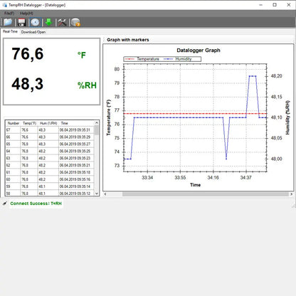 Temperature & Humidity Data Logger PCE-HT 72