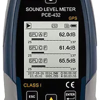 Class 1 Outdoor Decibel Sound Level Meter GPS Kit PCE-432-EKIT