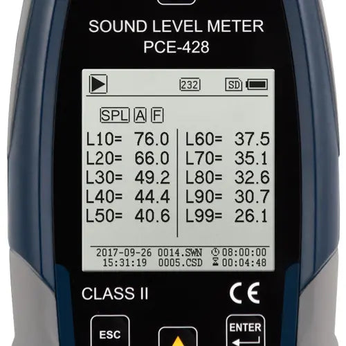 Class 1 Sound Level Meter PCE-430-EKIT