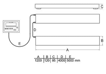 Industrial Weighing Beams PCE-SW 1500N - 0