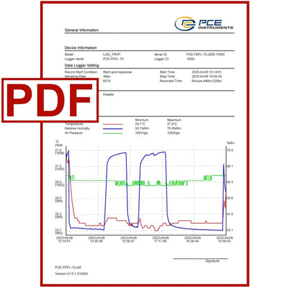 Infrared & Contact Thermometer PCE-PDFL 10