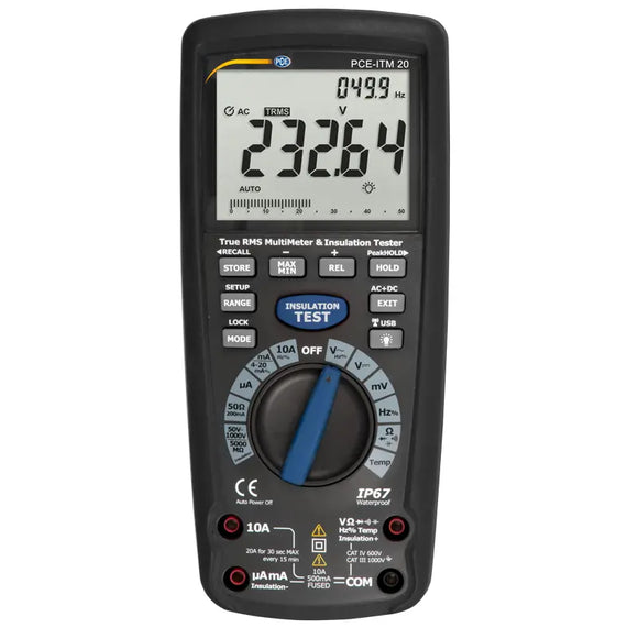 Digital Voltage & Current Tester PCE-ITM 20