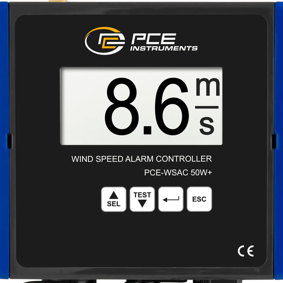 Wind Speed Alarm Controller PCE-WSAC 50W+ 230