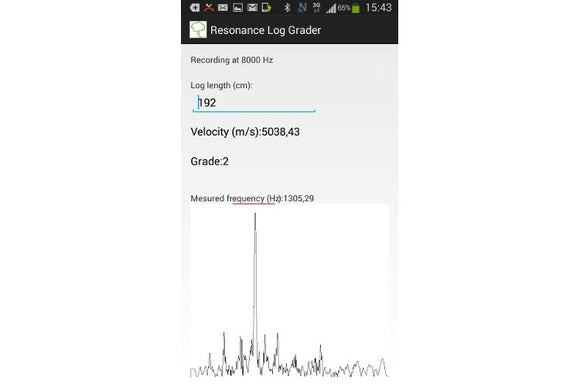 Timber Resonance Log Grader